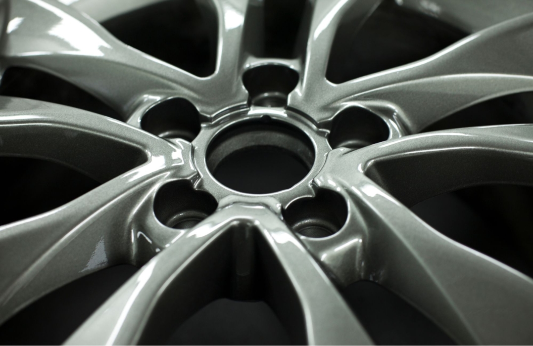 Alloy wheel close up