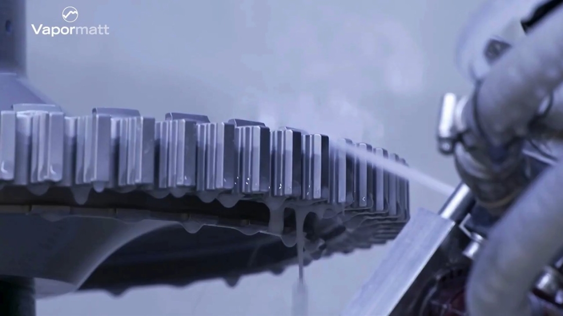 Vapormatt Micro Gun blasting 
