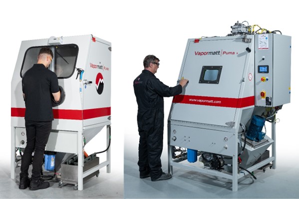 Puma manual and automatic wet blasting machines for composite bonding preparation