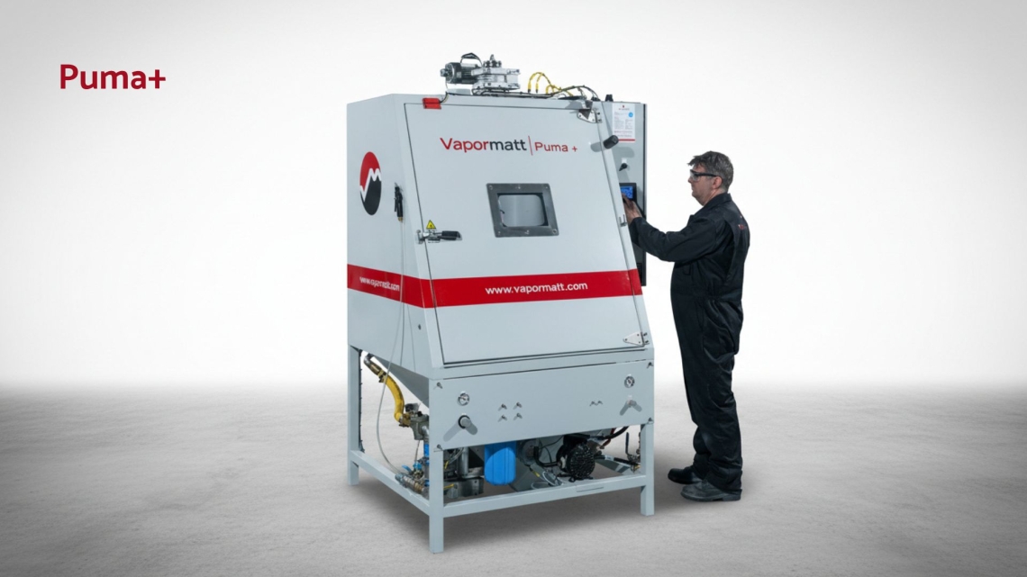 Vapormatt Puma+ automatic wet blasting machine