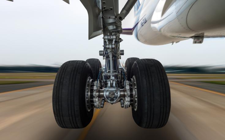 Aircraft undercarriage whilst coming in to land