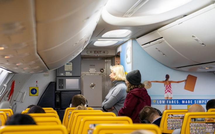 Aircraft toilet queue