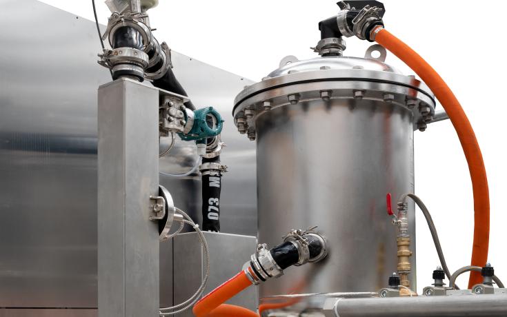 Vapormatt Tiger automatic wet blasting machine elutriation tower