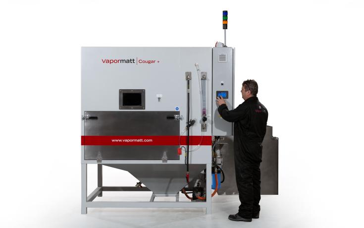 Vapormatt Cougar+ automatic wet blasting machine
