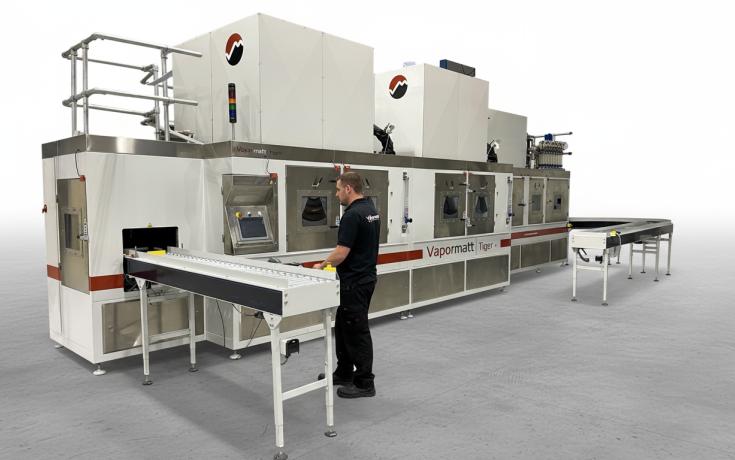 Vapormatt Tiger+ automatic wet blasting machine