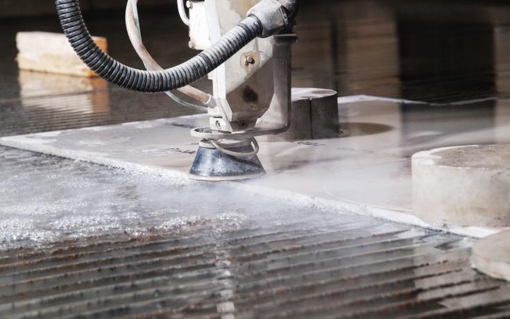 Water pressure cutting
