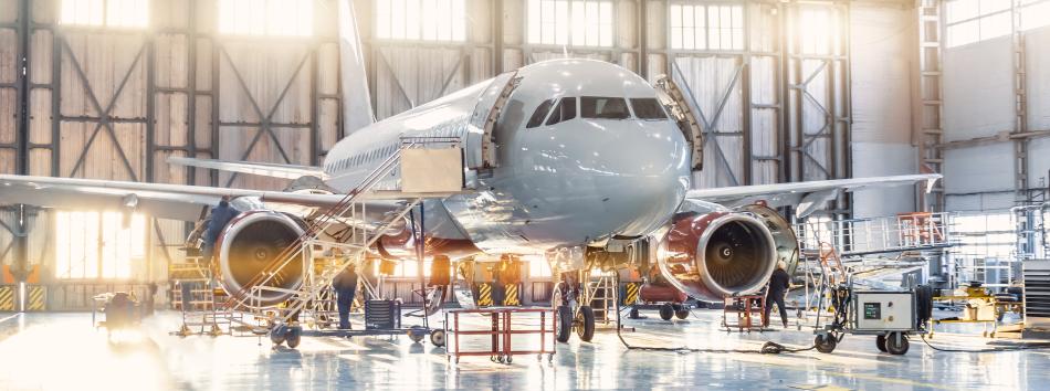 Aircraft undergoing MRO operations