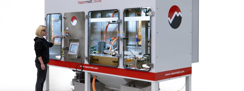 Vapormatt Oncilla automatic wet blasting machine