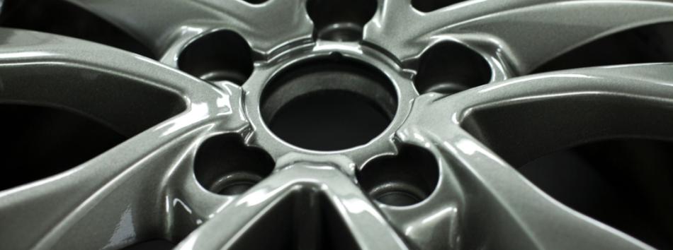 Alloy wheel close up
