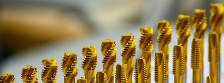 Coated threading taps