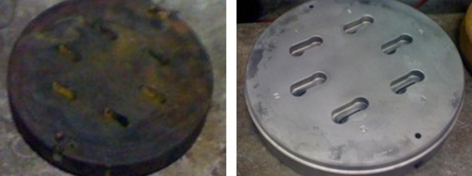 Wet blasting is a great way to get dies clean