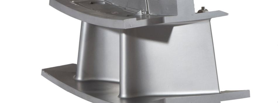 wet blasting of turbine parts