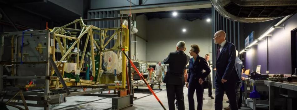 HRH Princess Royal visits Barracuda live