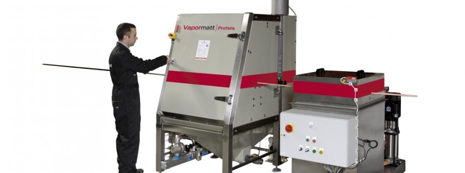 Previous generation Vapormatt Profelis automatic wet blasting machine