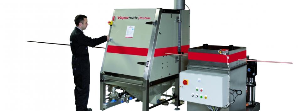 wire cleaning and preparation by wet blasting