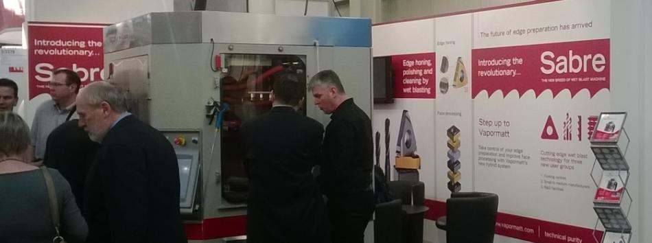 GrindTec 2014, wet blasting, Vapormatt Sabre