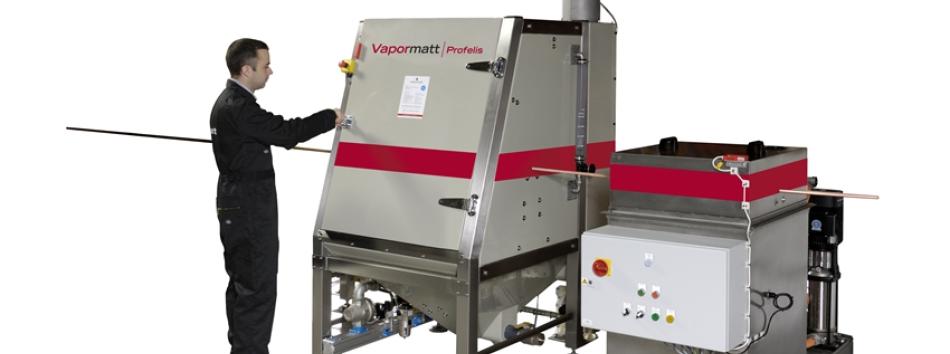 wet blasting, vapormatt, wet blasting machines, wire cleaning