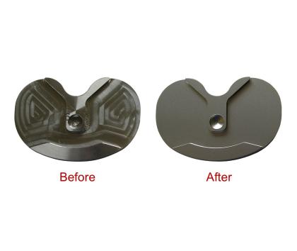 Implant before and after wet blasting