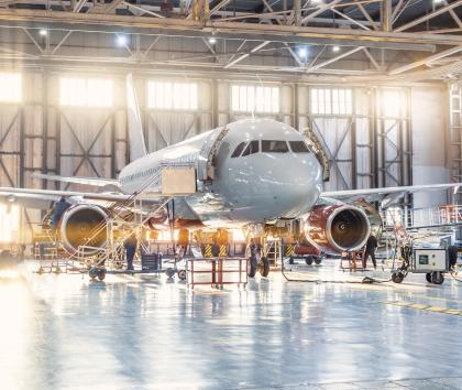 Aircraft undergoing MRO operations