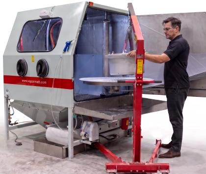 Vapormatt Puma XL manual wet blasting machine