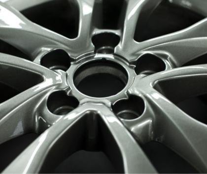 Alloy wheel close up