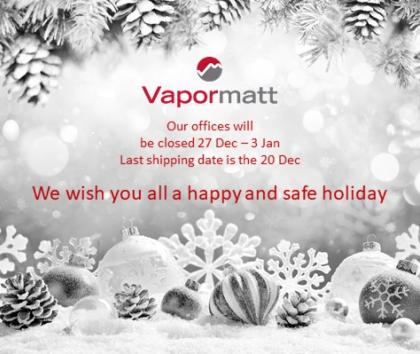 Vapormatt Christmas Opening Times
