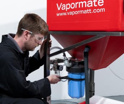 Wet blast machine maintenance