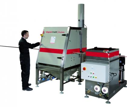 wire cleaning and preparation by wet blasting