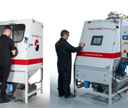 Puma manual and automatic wet blasting machines for composite bonding preparation