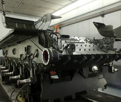 Tank under repair
