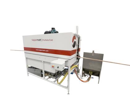 Vapormatt Profelis automatic wet blasting machine for wire and cable