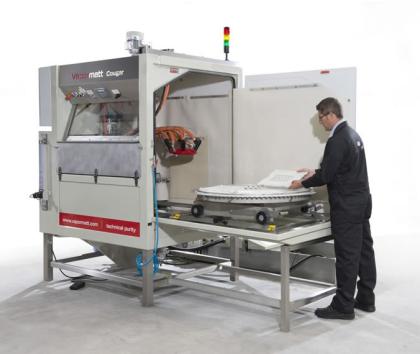 Vapormatt Cougar Radial, Mould cleaning machine, Rubber mould cleaning, Wet blasting, Vapour blasting