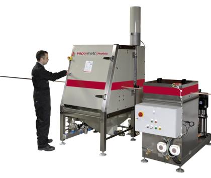 wet blasting, vapormatt, wet blasting machines, wire cleaning