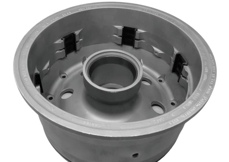 Aircraft wheel after wet blasting