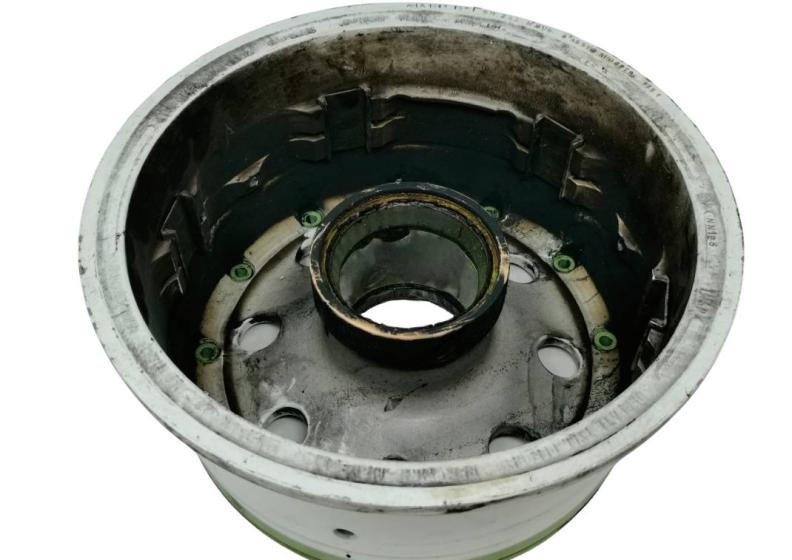 Aircraft wheel before wet blasting