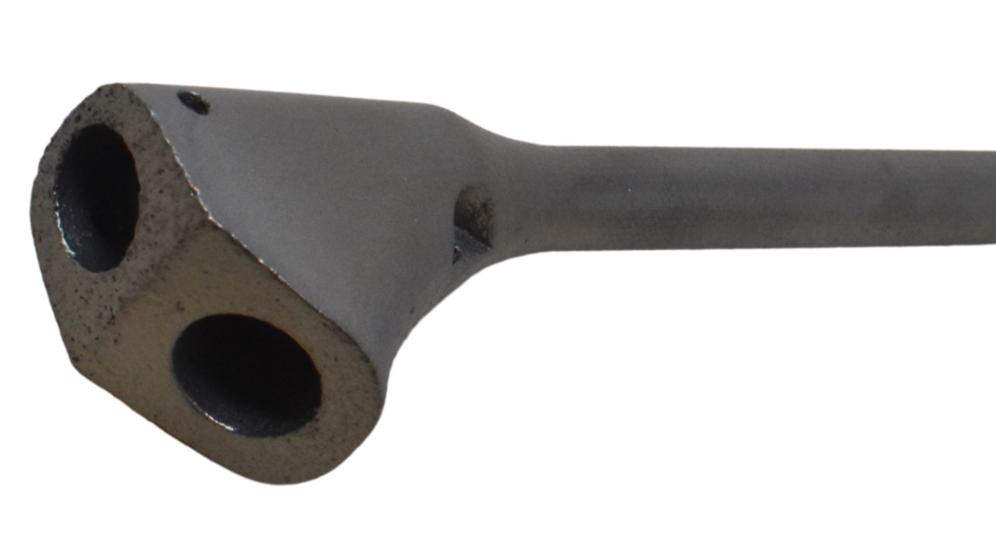 Shoulder stem after wet blasting