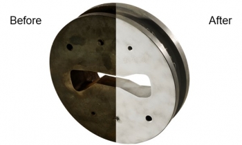 Vapor blasting aluminium extrusion dies