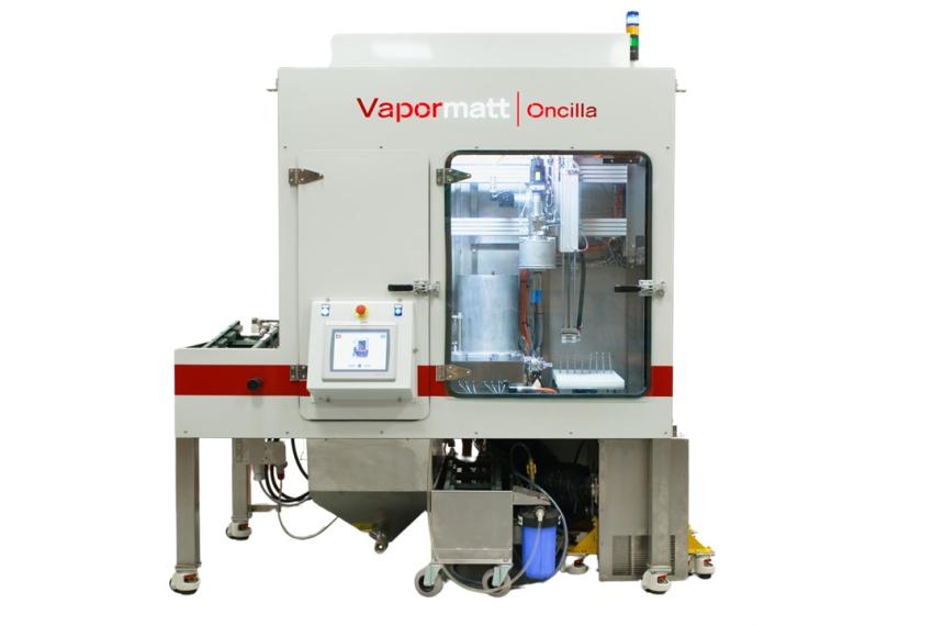 Vapormatt Oncilla Cub automatic wet blasting machine - front view
