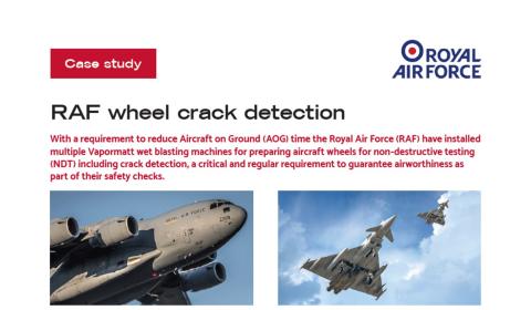 Case study: NDT wheel crack detection for the RAF