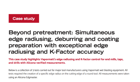 Round shank tools case study: Deburring and coating preparation