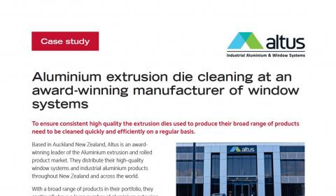 Case Study: Die cleaning at Atlas Industrial Aluminium and Windows Systems in New Zealand