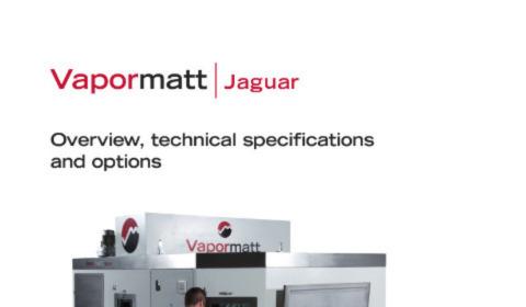 Vapormatt Jaguar Machine Brochure for Wet Blasting 