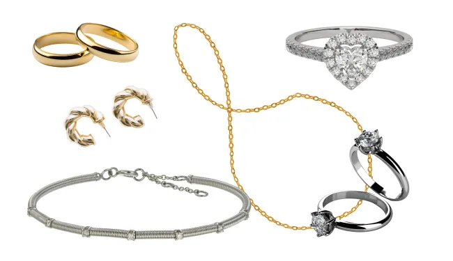 Selection of jewellery