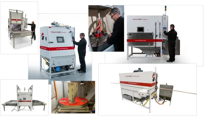 Vapormatt mid-market automatic wet blasting machines