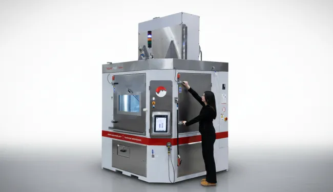 Vapormatt Sabre automatic wet blasting machine