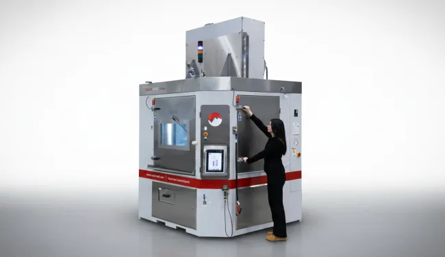 Vapormatt Sabre automatic wet blasting machine