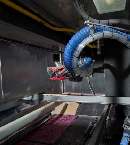 Vapormatt Jaguar automatic wet blasting machine