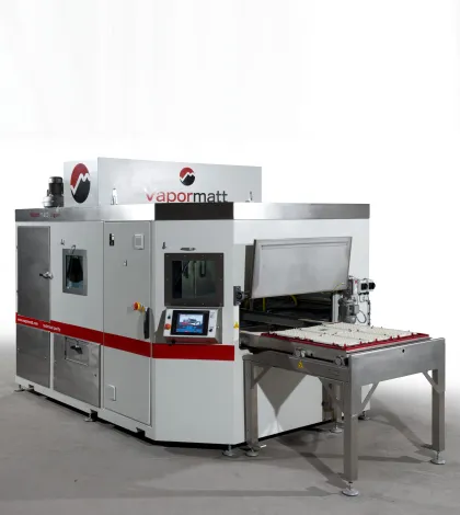 Vapormatt Jaguar automatic wet blasting machine