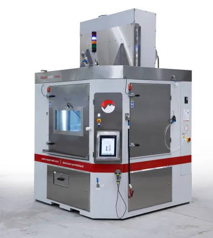 Vapormatt Sabre automatic wet blasting machine