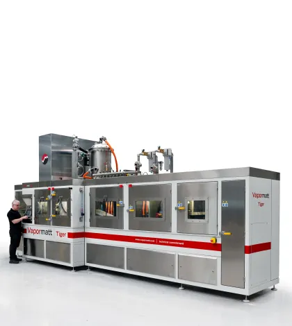 Vapormatt Tiger automatic wet blasting machine